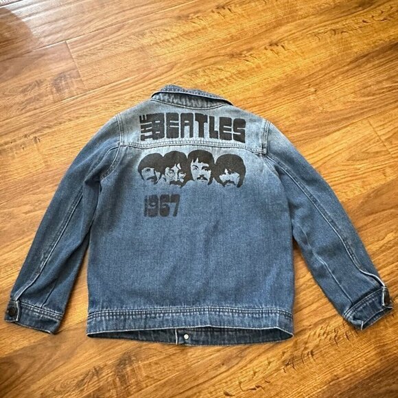 Junk Food Clothing Sgt.Pepper The Beatles denim jacket - Picture 1 of 7